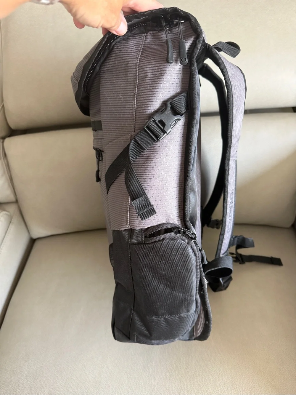 OGIO Gray and Black Men’s Backpack - Adventure Commuter Pack